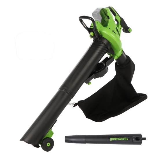 Greenworks GD48BVII - Akku-Laubsauger & Laubblu00e4ser - 48V - SOLO - OHNE AKKU und LADEGERu00c4T