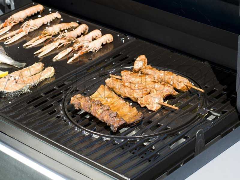 Grillrost aus Gusseisen mit ausziehbarem zentralem Ring - Culinary Modular