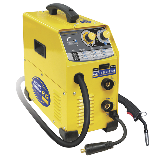 GYS Easymig 130 - Inverter Schweiu00dfgeru00e4t (MIG/MAG: GAS, NO GAS und MMA) - Gleichstrom (DC)