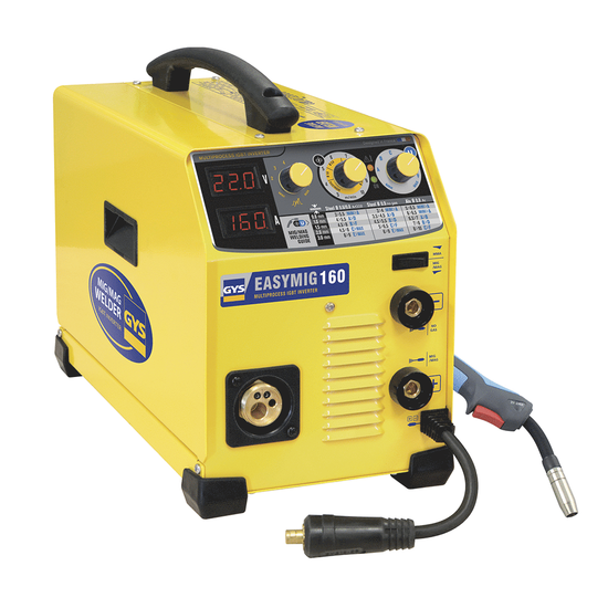 GYS Easymig 160 - Inverter Schweiu00dfgeru00e4t (MIG/MAG: GAS, NO GAS und MMA) - Gleichstrom (DC)