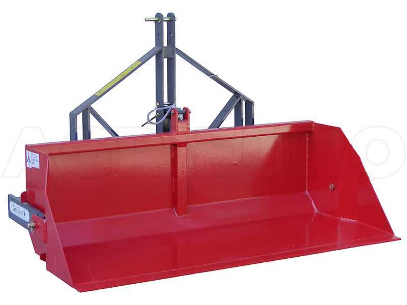 Heckschaufel fu00fcr Traktor GeoTech von 180 cm - Schwere Baureihe - Tragfu00e4higkeit 700Kg
