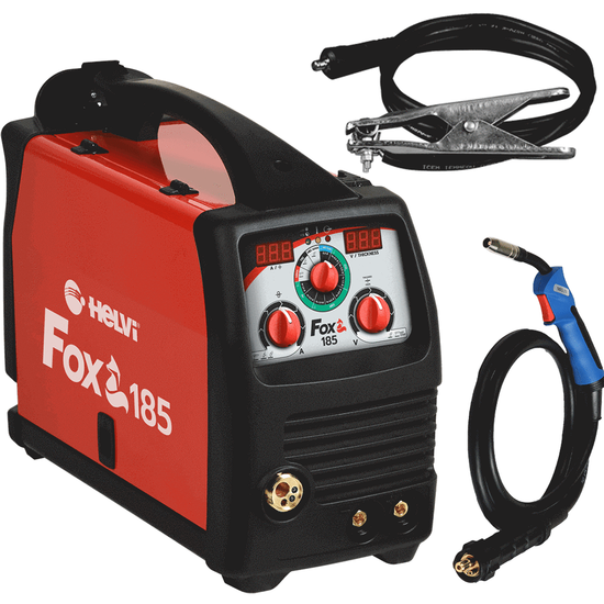 Helvi Fox185 flex-line - Inverter-Drahtschweiu00dfgeru00e4t - MIG-MMA-TIG - GAS/NO GAS