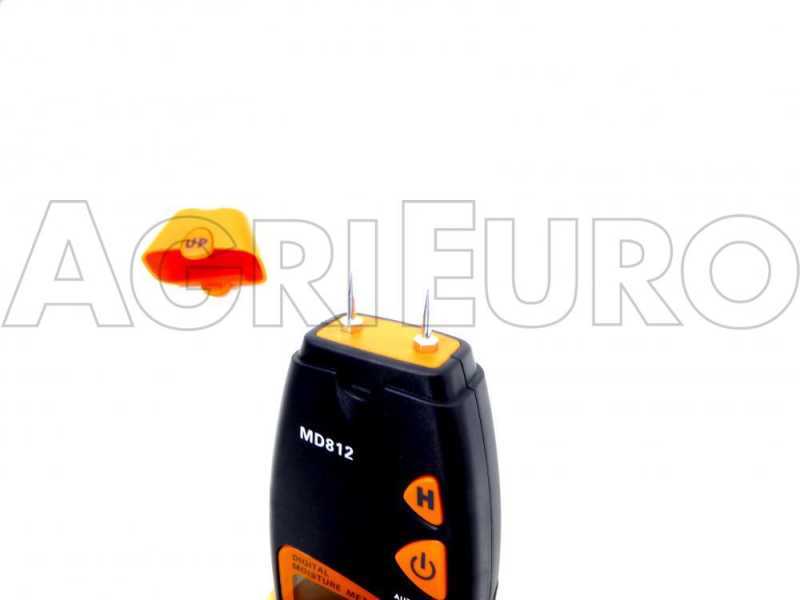 Hobbymu00e4u00dfiges Messgeru00e4t GeoTech MD 812 u2013 fu00fcr Holztemperatur und Feuchtigkeit