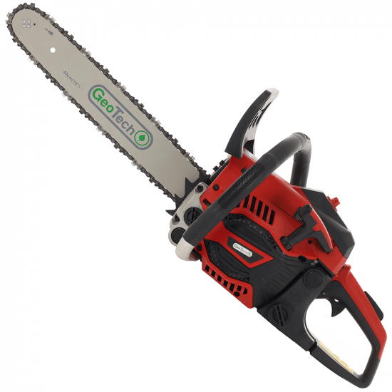 Kettensu00e4ge GeoTech GMS 37-40 - 40 cm Schwert - Zweitaktmotor mit 40 cmu00b3