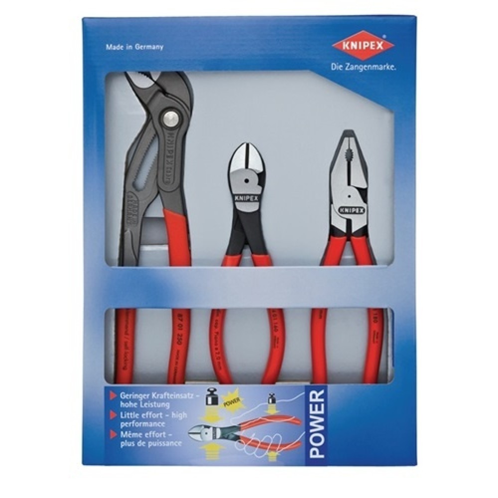 KNIPEX Zangensatz Kraft-Paket, 3-tlg.