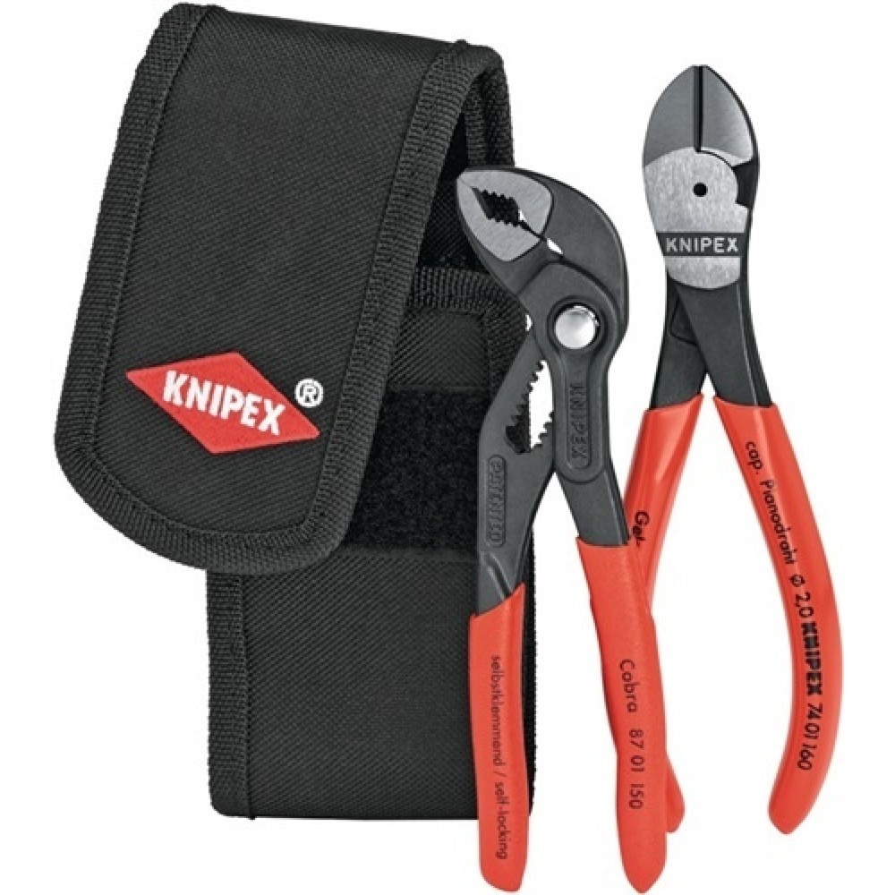 KNIPEX Zangensatz Minis, 2-tlg. Inkl. Gürteltasche 390g