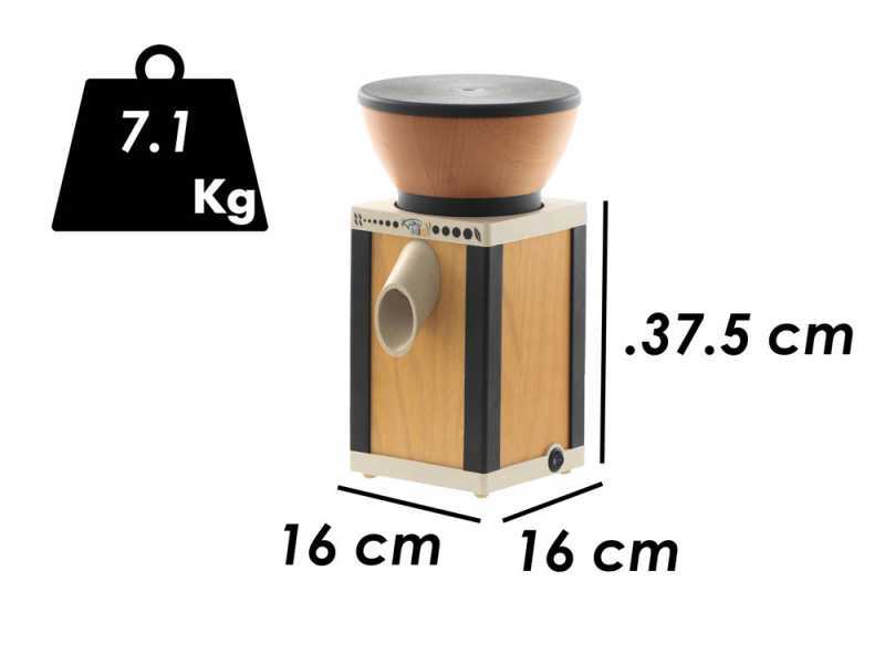 KoMo KoMoMio Schwarz - Getreidemu00fchle aus Buche - 360W
