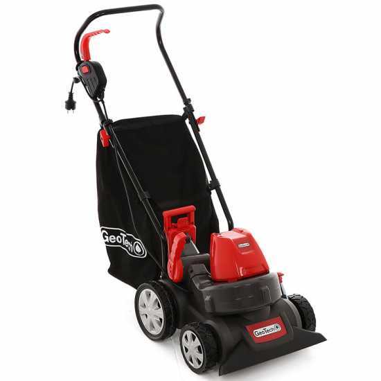 Laubsauger auf Ru00e4der GeoTech LV 200 E - Elektromotor 1600 W - Fangsack 45 Lt - Laubblu00e4ser