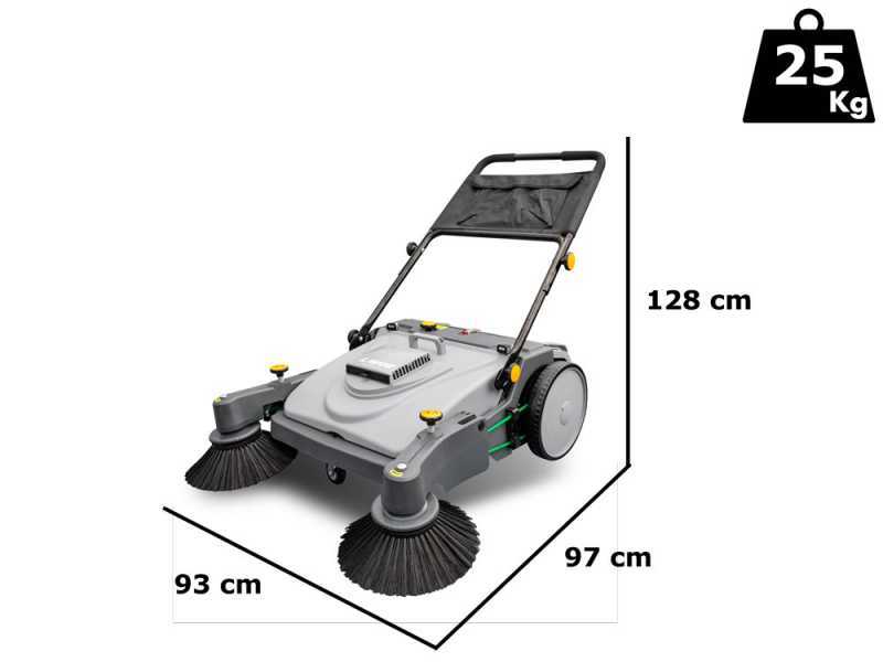Lavor BSW 950 MF Handkehrmaschine mit Schubantrieb - mit Fangkorb