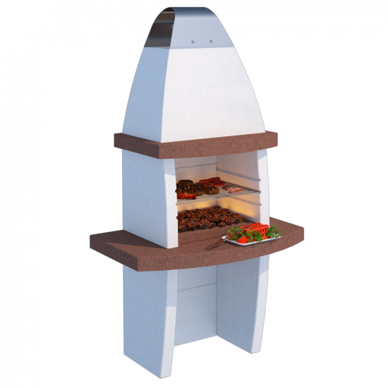 Linea VZ Tenerife - Grillkamin fu00fcr Brennholz/Holzkohle