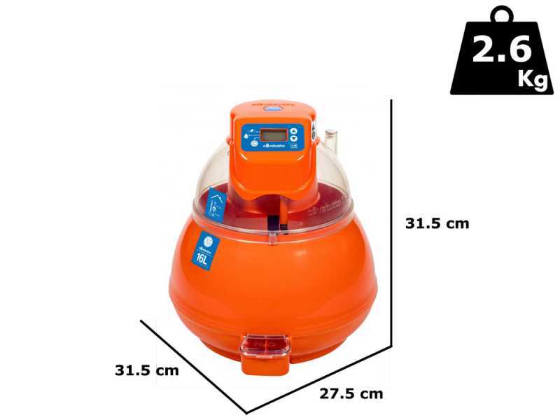 Novital Covatutto 16L Pro - Automatische Brutmaschine fu00fcr Eier