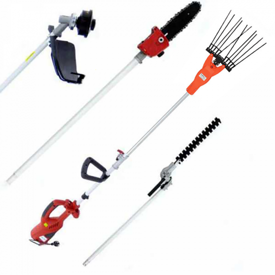 Olivenru00fcttler + Mehrzweck Elektro Motorsense GeoTech BC 1400 Combi