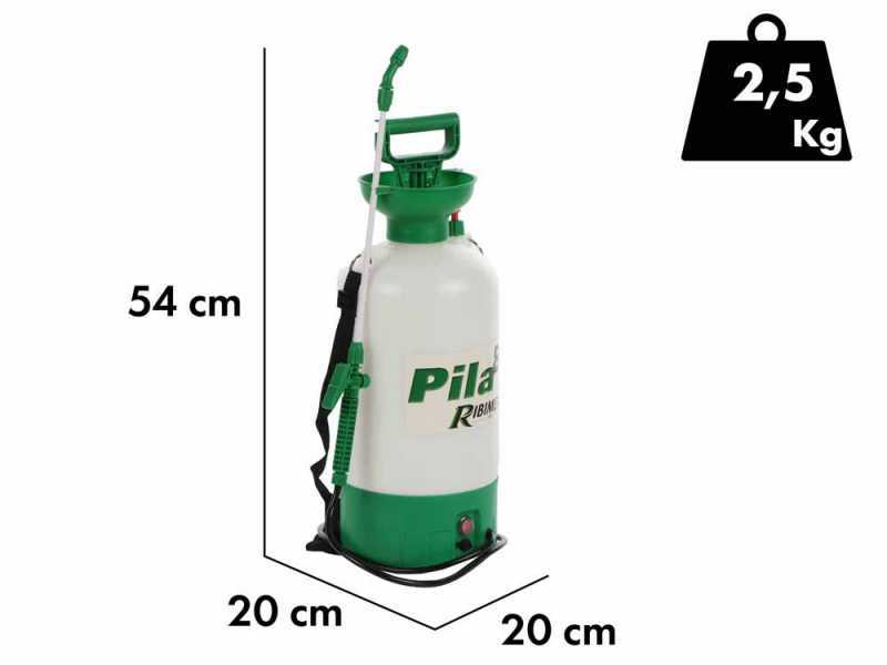 Ribimex PILA 8 - Akkubetriebene Ru00fcckenspritze - 8 Liter - 12V/4Ah