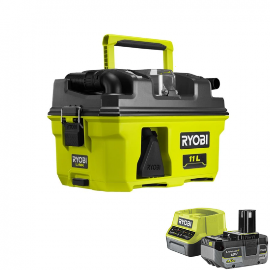 Ryobi RV1811-0 - Tragbarer Akku-Trocken- / Nassauger - 18V 4.0Ah