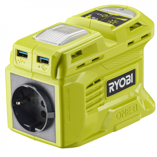 Ryobi RY18BI150B-0 - Wechselrichter 18V - Leistung 150 W - Aufladefunktion - SOLO - Ohne Akku