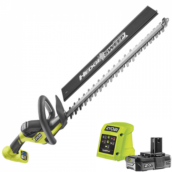 Ryobi RY18HT50A-120 Akku-Heckenschere - Su00e4geblattlu00e4nge 50 cm - 18 V 2,0 Ah