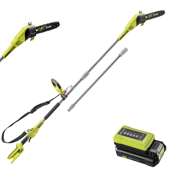 Ryobi RY36PP25A-0 - Akku-Hochentaster mit Verlu00e4ngerung - 25 cm Stang - MAX POWER 36V 2Ah