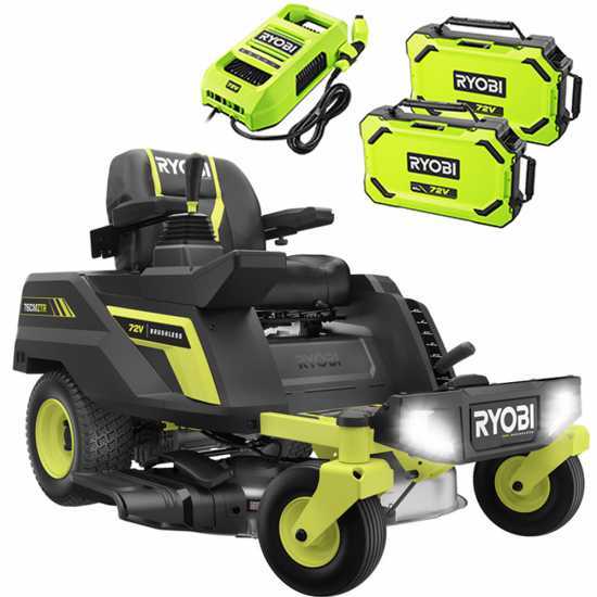 Ryobi ZTRX76  - Akku-Nullwendekreismu00e4her - 72V/20Ah - 76cm Schnittbreite - 2in1