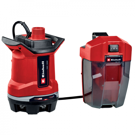 Schmutzwasserpumpe Einhell GE-DP 18/25 li - 18V 2,5 Ah - Akku und Ladegeru00e4t im Lieferumfang enthalten