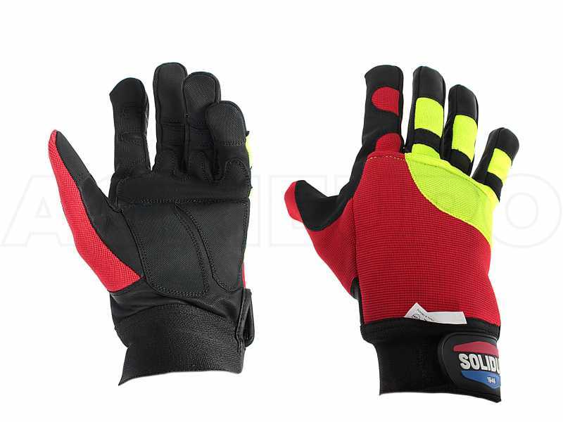 Schnittfeste Schutzhandschuhe fu00fcr Motorsu00e4ge Solidur Forest - Gru00f6u00dfe S (Kleidergru00f6u00dfe 8)