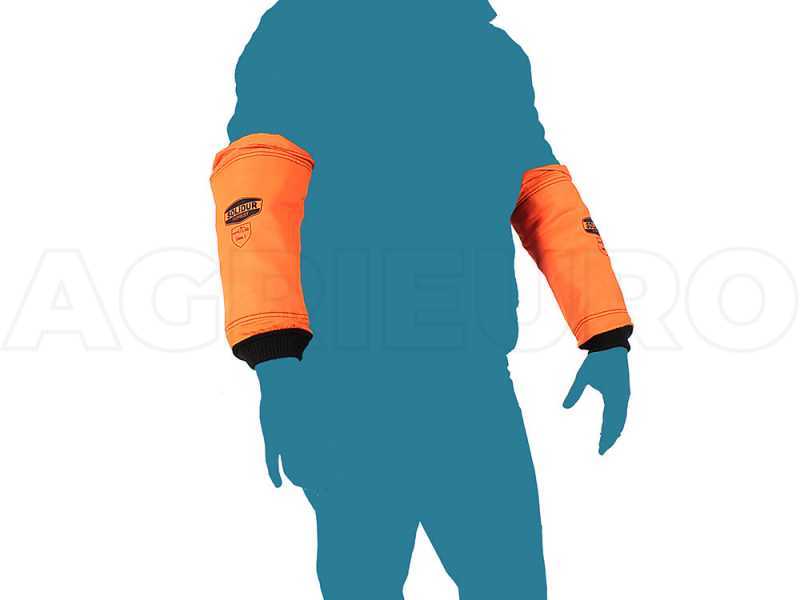Schnittfeste Schutzu00e4rmel fu00fcr Motorsu00e4ge Solidur Forest taglia unica - Einheitsgru00f6u00dfe