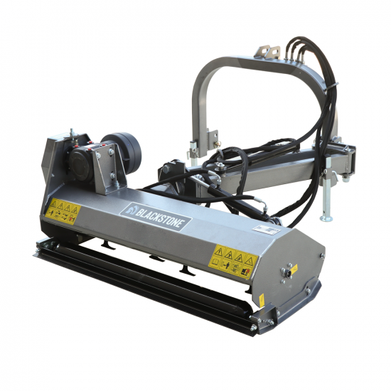 Seitlicher Bu00f6schungsmulcher BlackStone BV 100 L mit Arm fu00fcr Traktoren der leichten Reihe