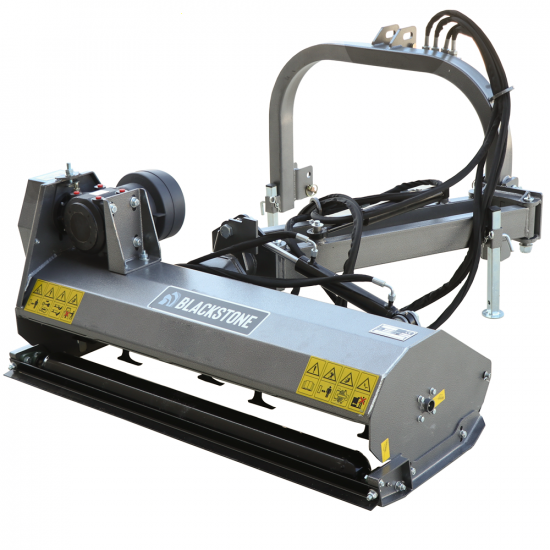 Seitlicher Bu00f6schungsmulcher BlackStone BV 140 L mit Arm fu00fcr Traktoren der leichten Reihe