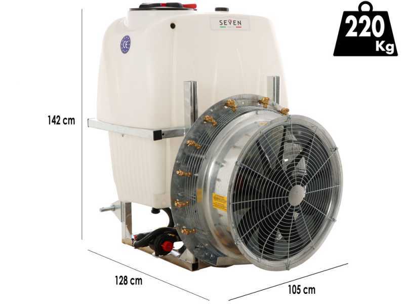 Seven Italy 400 - Anbauspritze fu00fcr Traktor - Fassungsvermu00f6gen 400 L - Pumpe APS 71