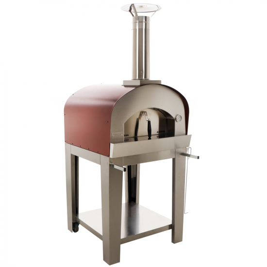 Seven Italy Persefone - Holzbackofen fu00fcr drauu00dfen  - Rot