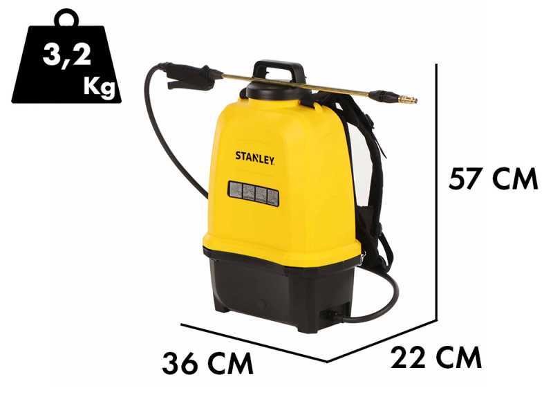 Stanley SXSPBS16E - Akku-Ru00fcckenspru00fchgeru00e4t - 16 Liter - 14.4V/2Ah