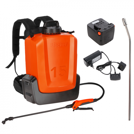 Stocker Ergomist 15 - Akku-Ru00fcckenspritze - 15 L Tank - 21 V - 4 Ah