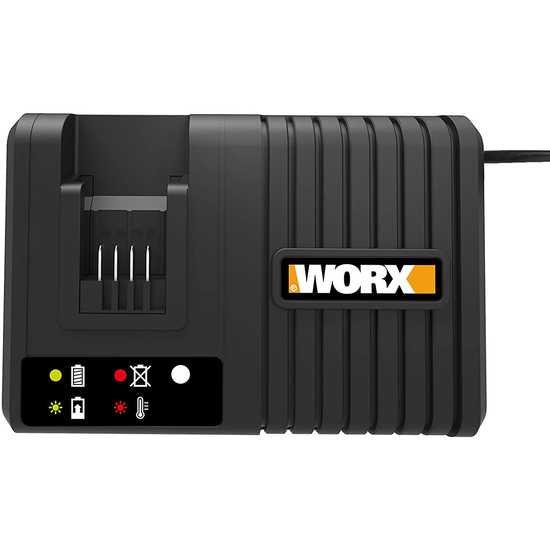 SUPERSCHNELLES Akkuladegeru00e4t Worx fu00fcr Akkus 20V Powershare, bis zu 6000 mAh