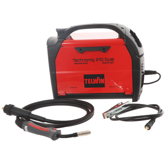 Telwin Technomig 210 Dual Synergic - Inverter-Drahtschweiu00dfgeru00e4t - Fu00fcr MIG-MAG/FLUX/BRAZING/MMA/ WIG DC-Lift - GAS/NO GAS