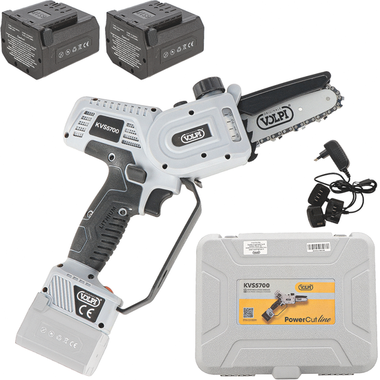 Volpi KVS5700 - Handgefu00fchrte Akku-Astschere - 2x21.6V 2.5Ah