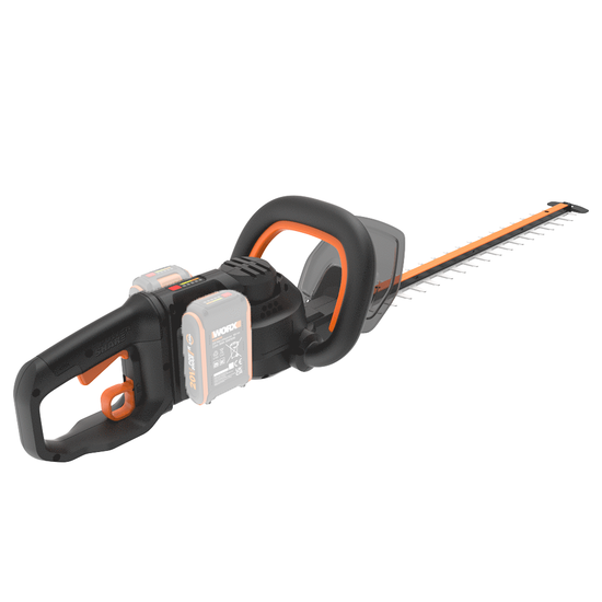 WORX NITRO WG286E.9 - 20V - Heckenschere - 60 cm Stahlklinge - SOLO - ohne Akku und Ladegeru00e4t
