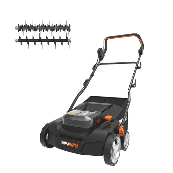 Worx Nitro WG855E.9 - Akku Rasenlu00fcfter - 40V - OHNE AKKU UND LADEGERu00c4T