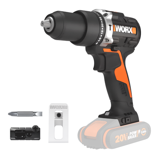 Worx WX352.9 Akku-Schlagbohrschrauber - 20V - Solo - OHNE AKKU UND LADEGERu00c4T