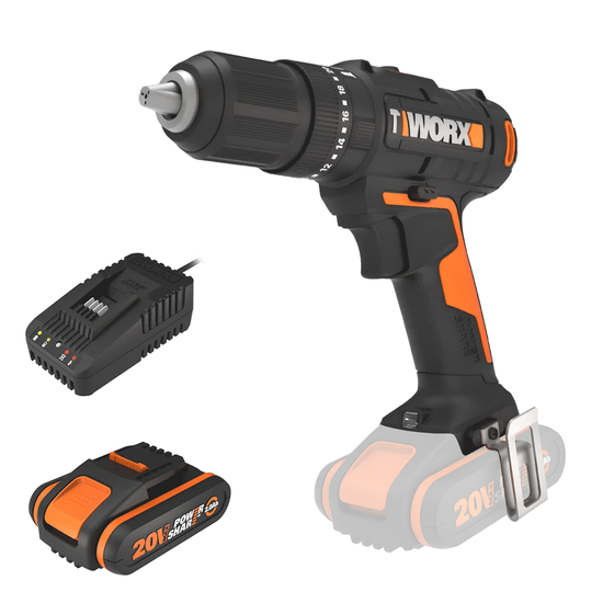 Worx WX370 - Akku-Schlagbohrschrauber - 20V/2Ah